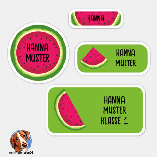 Adesivo Melone Namensaufkleber – 24er Set