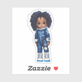 Adesivo Membro da Equipe de Astronautas - Azul