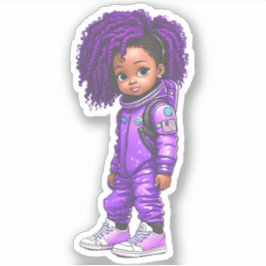 Adesivo Membro da Equipe de Astronautas - Roxo