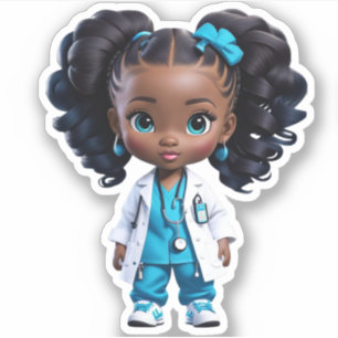 Adesivo Membro da Equipe de Médicos - Azul