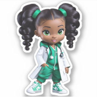 Adesivo Membro da Equipe de Médicos - Verde