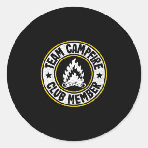 Adesivo Membro do clube de fogueira de acampamento da equi