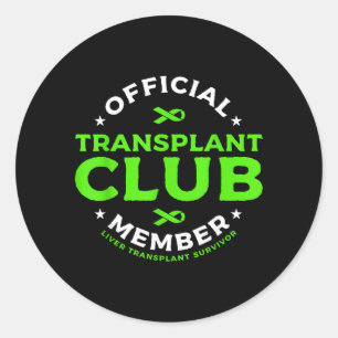 Adesivo Membro do Clube de Transplante Sobrevivente de Tra