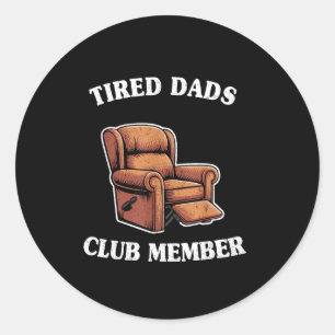 Adesivo Membro do clube dos pais cansados poltrona humor m