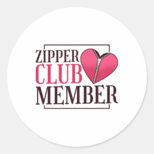 Adesivo Membro do Zipper Club Sensibilização para a Cripto