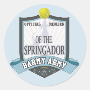 Adesivo Membro oficial da vara Barmy do exército de