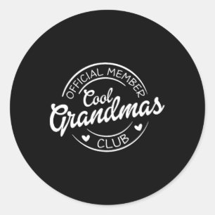 Adesivo Membro oficial do clube de vovó Legal Pocket Madre