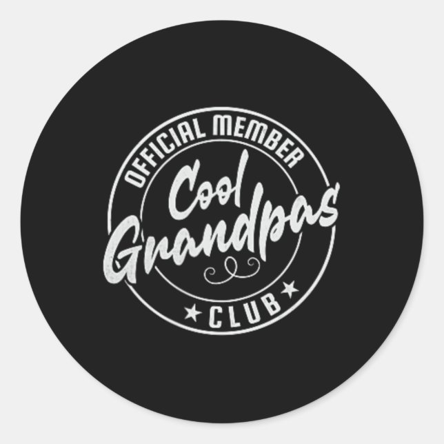 Adesivo Membro Oficial do legal Grandpas Club Vintage (Frente)
