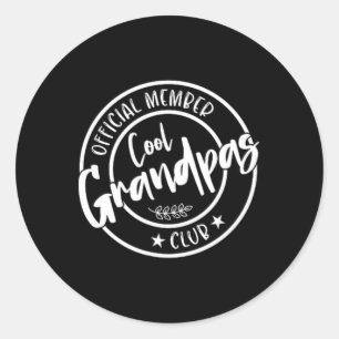 Adesivo Membro Oficial Do legal Grandpas Club, Vintage Par
