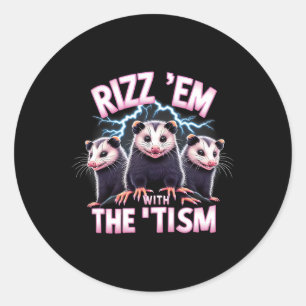 Adesivo Meme Autista Ocubo Rizz Em Com O Autismo Do Tismo