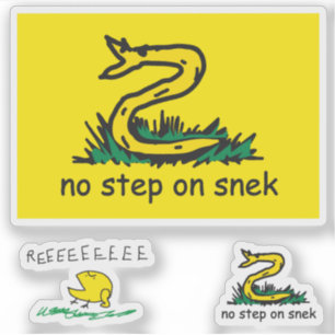 Adesivo Meme da paródia da bandeira de Snekright gadsden