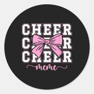 Adesivo Meme de Cheerleader Meme Coquette Cheerlea
