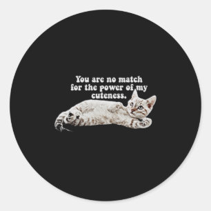 Adesivo Meme de Gato Bravo Engraçado para Proprietários e