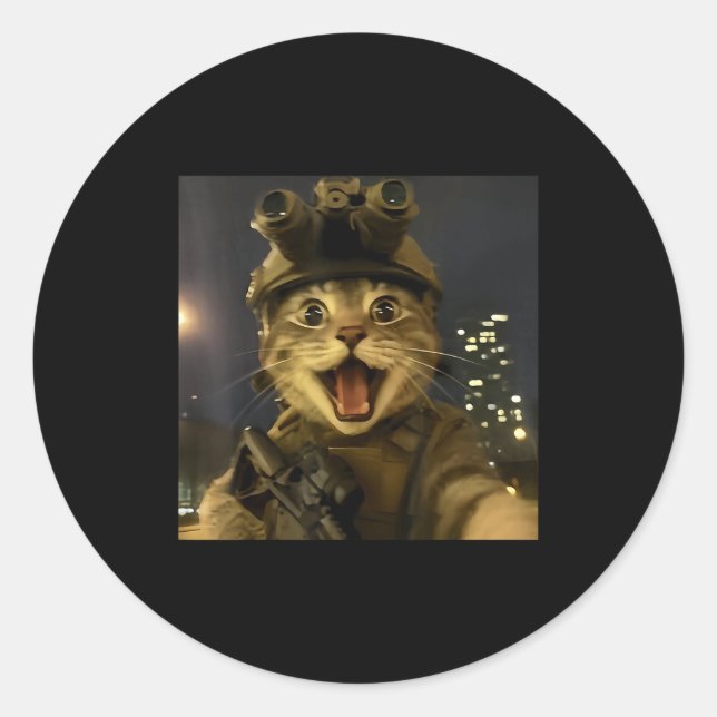 Adesivo Meme de Gato Waactical  (Frente)