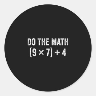 Adesivo Meme Divertido Faça a Matemática 67