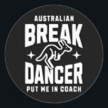 Adesivo Meme do Break Dance Team 2024 Breakdancer<br><div class="desc">Equipe de dança australiana 2024 Breakdancer Meme 1</div>