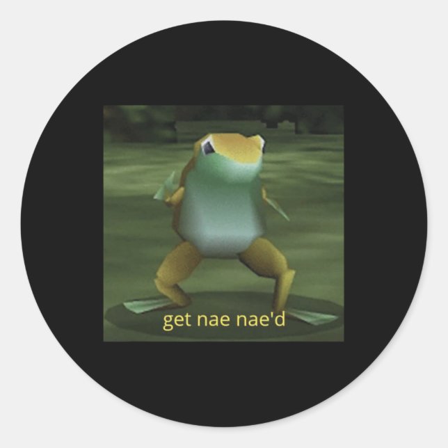 Adesivo Meme do Sapo de Nae Nae (Frente)