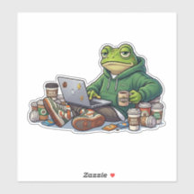 Meme do Sapo Exausto pelo Café