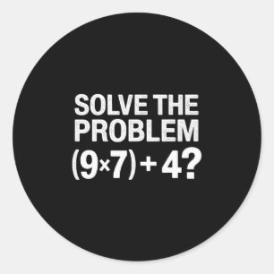 Adesivo Meme engraçado 67 Pemdas professor de matemática B