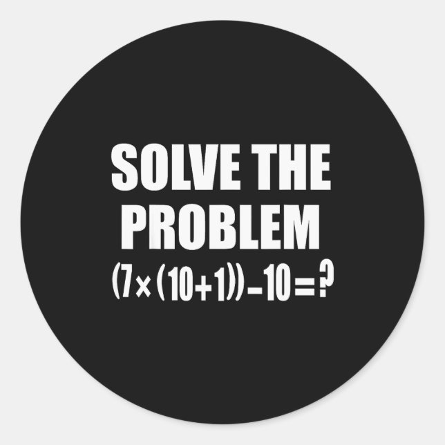 Adesivo Meme engraçado 67 Pemdas Professor de Matemática E (Frente)