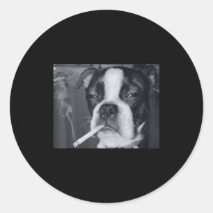 Adesivo Meme Engraçado de Cachorro Fumando Cigarro Meme Ge