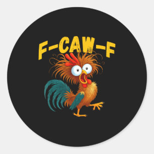 Adesivo Meme Engraçado de Galo F-caw-f Humor de Galinha En