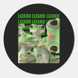 Adesivo Meme Engraçado Lizard Lizard (2 Lados) _1