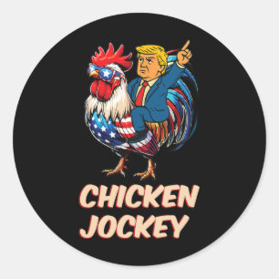 Adesivo Meme Funny Trump Chicken Jockey