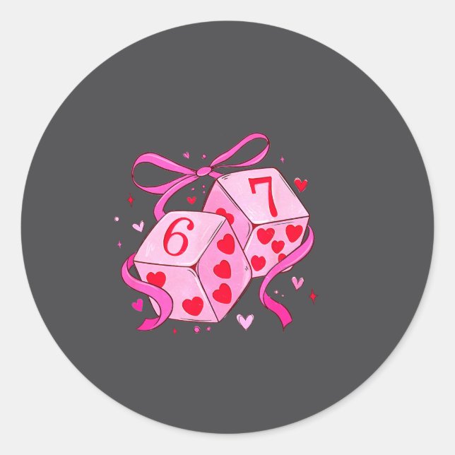 Adesivo Meme Playing Cards Valentine,preppy Funny Coquette (Frente)