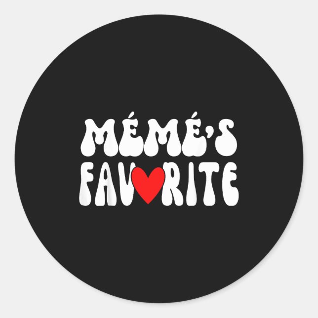 Adesivo MÉmÉ’s Favorite Funny Grandparent Granhild Humor  (Frente)