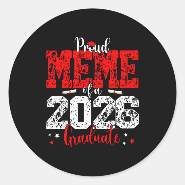 Adesivo Meme Sênior Orgulhoso Meme Classe (Frente)