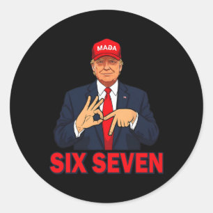 Adesivo Meme Trump 67 Seis Sete Engraçado Homens Mulheres 