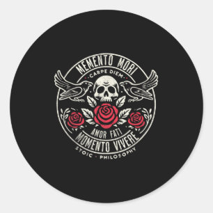Adesivo Memento Mori, Amor Fati, Filosofia Stoic Cote