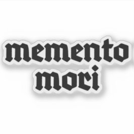 Adesivo Memento Mori (preto)