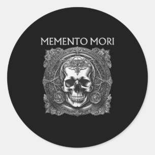 Adesivo Memento Mori Skull Filosofia Estática Homens Mulhe