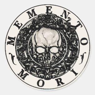Adesivo Memento Mori Skull Sticker