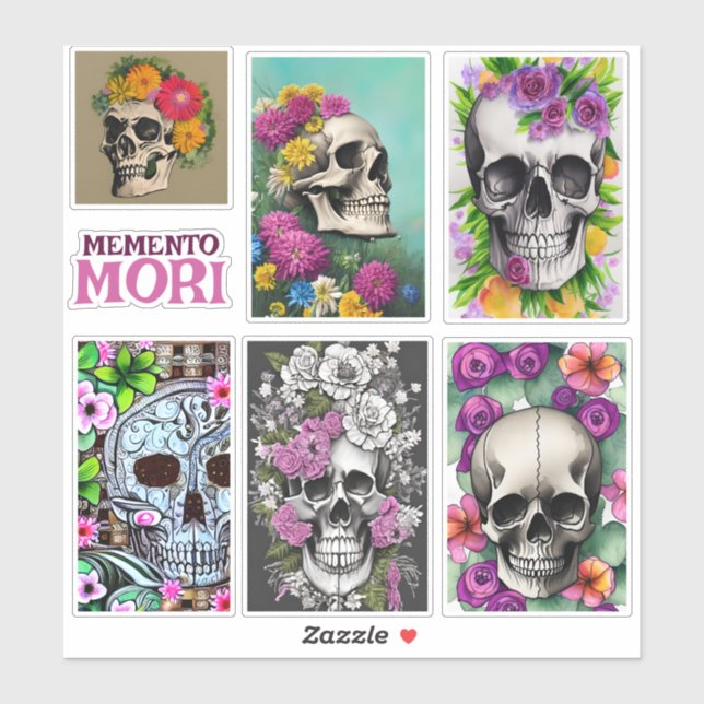Adesivo Memento Mori Sticker (Folha)
