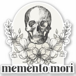 Adesivo Memento Mori - Vinil Sticker