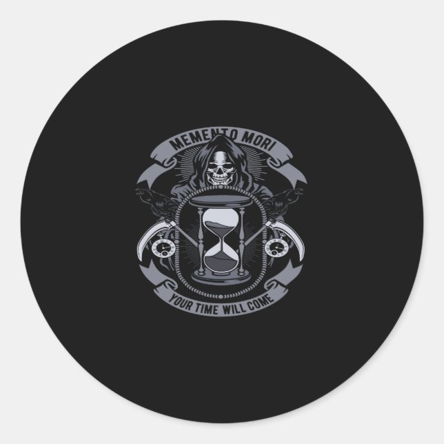 Adesivo memento mori your time will come (Frente)