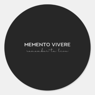Adesivo Memento Vivere Lembra De Viver Filosofia Latim Q