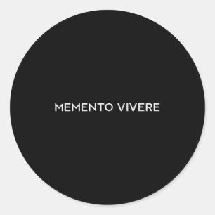Adesivo Memento Vivere Lembra De Viver Filosofia Latim Q
