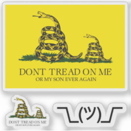 Adesivo Memes de paródia da bandeira de Gadsden Snekright 
