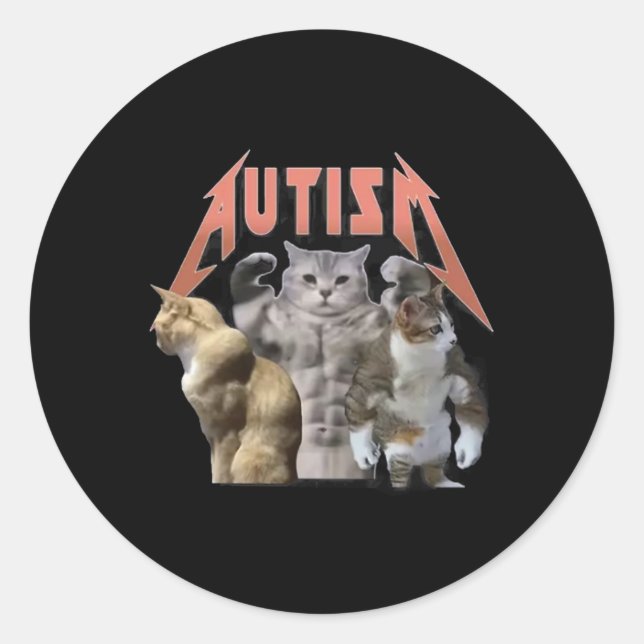 Adesivo Memória Buff Cats Autism (Frente)