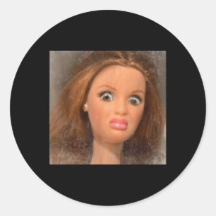 Adesivo Memória da Face da Boneca Engraçada _1
