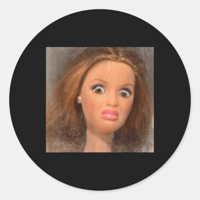 Adesivo Memória da Face da Boneca Engraçada _1 (Frente)