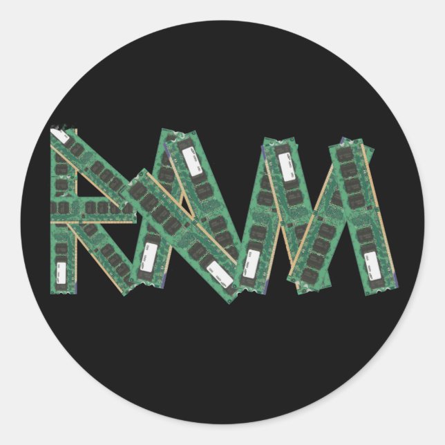 Adesivo Memória de acesso aleatório (Frente)