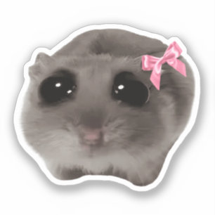 Adesivo Memória de Hamster Sad do Sticker Coquette