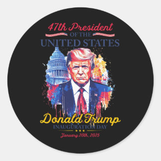 Adesivo Memória do Presidente Trump Usa Inauguration Day 2