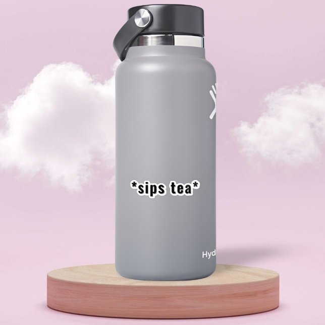 Adesivo Memória engraçada do Tea Sips Personalizável (Criador carregado)