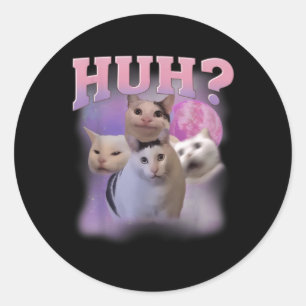 Adesivo Memória Engraçada Huh Gato De Camisa Gato Soa Humo